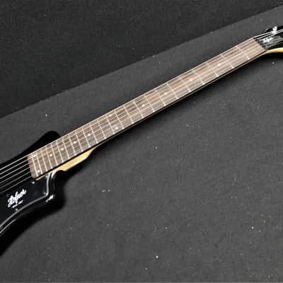 Hofner HCT-SH-BK CT Series Shorty Travel/Mini Electric Guitar Black & Gig Bag image 4