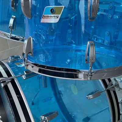 Ludwig Vistalite 1976 Blue image 9