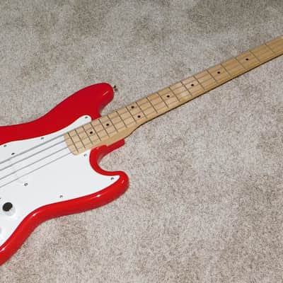 Fener Squier Affinity Bronco Bass Guitar Torino Red 2017 image 1