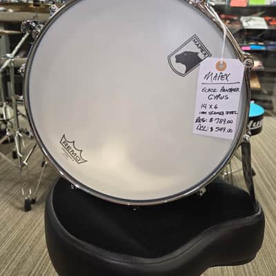 Mapex BPNST4601CN Black Panther Cyrus 14x6" Steel Snare Drum 2020 - Chrome image 1