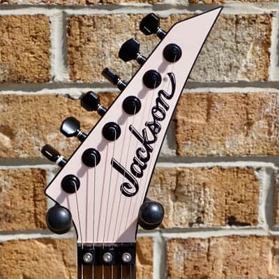 Jackson American Series Virtuoso Streaked Ebony Fingerboard Satin Shell Pink image 3