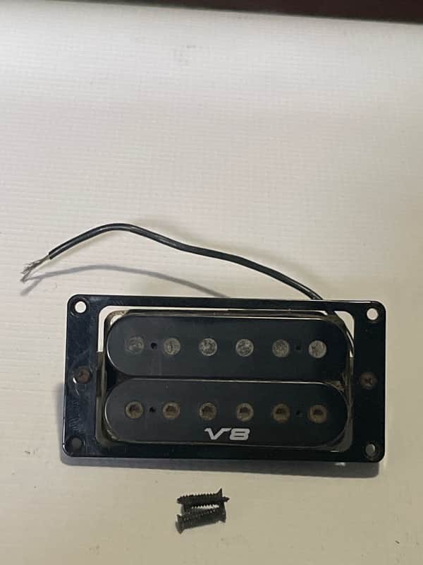 1990's Japan Ibanez S Series V8 Black Bridge Humbucker Guitar Pickup w/ Ring 16.04k image 1