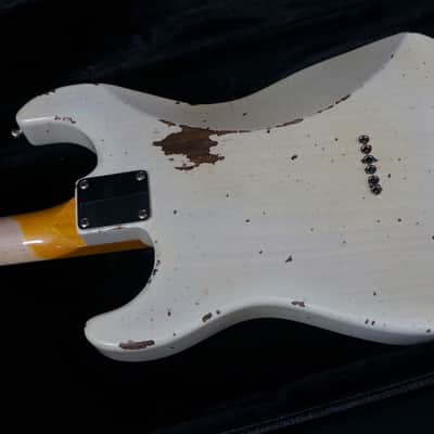 Friedman USA Custom Shop Vintage S Guitar in Mary Kaye Skull Lace image 10