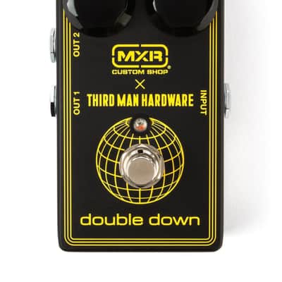 MXR CSP042 Third Man Hardware Double Down Boost Pedal Black w/yellow knob covers. New! image 2