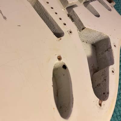 Fender Stratocaster 1961 Body Olympic White Refin image 7