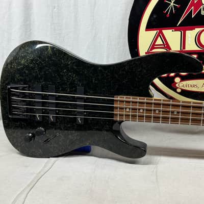 Fender HM Bass IV heavy metal 4-string Bass with Case - MIJ Made In Japan 1989 - 1990 - Green / Gold image 3
