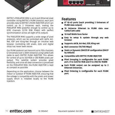 ENTTEC Pixelator Mini 8-Port Pixel Link Controller image 6