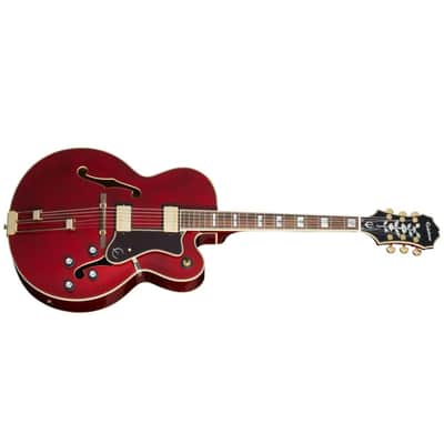 Epiphone Broadway Hollowbody Guitar w/ Gig Bag - Wine Red image 3