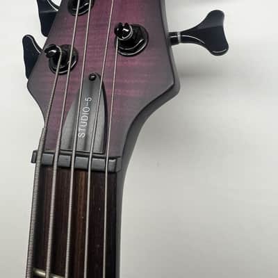 Schecter STILETTO STUDIO-5 2022 - TRANSPARENT PURPLE BURST image 9