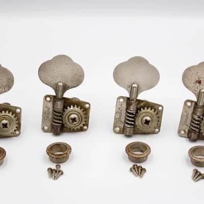 1978 Vintage Fender Musicmaster Bass Tuners ~Nickel~ USA 1960s-1970s image 6