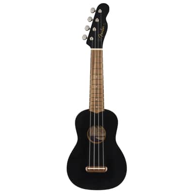 Fender Venice Ukulele Soprano (Black) - Soprano Ukulele image 1