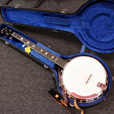 1980s Iida Model 229 5-string Banjo w/ Hardshell case imagen 15