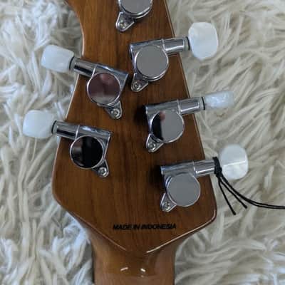 Sterling by Music Man Mariposa Electric Guitar Roasted Neck, Daphne Blue Finish image 4
