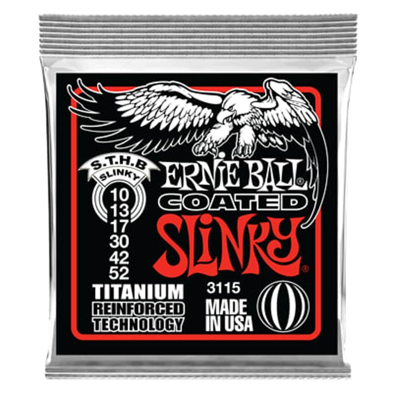 Ernie Ball Ernie Ball Coated Skinny Top Heavy Bottom Slinky Se...