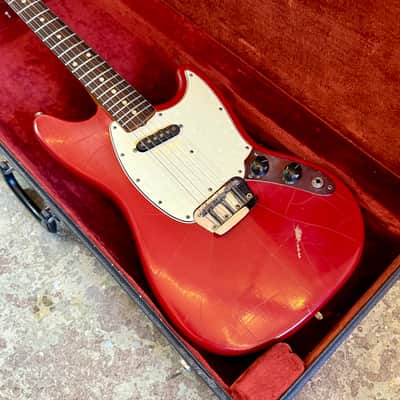 Fender Musicmaster II with Rosewood Fretboard 1964 - 1969 - Dakota Red original vintage USA 1966 image 2