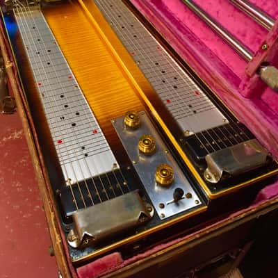 Gibson Console Grande D8 Double Neck Non Pedal Steel Guitar 50s w/ OHSC & Legs image 1