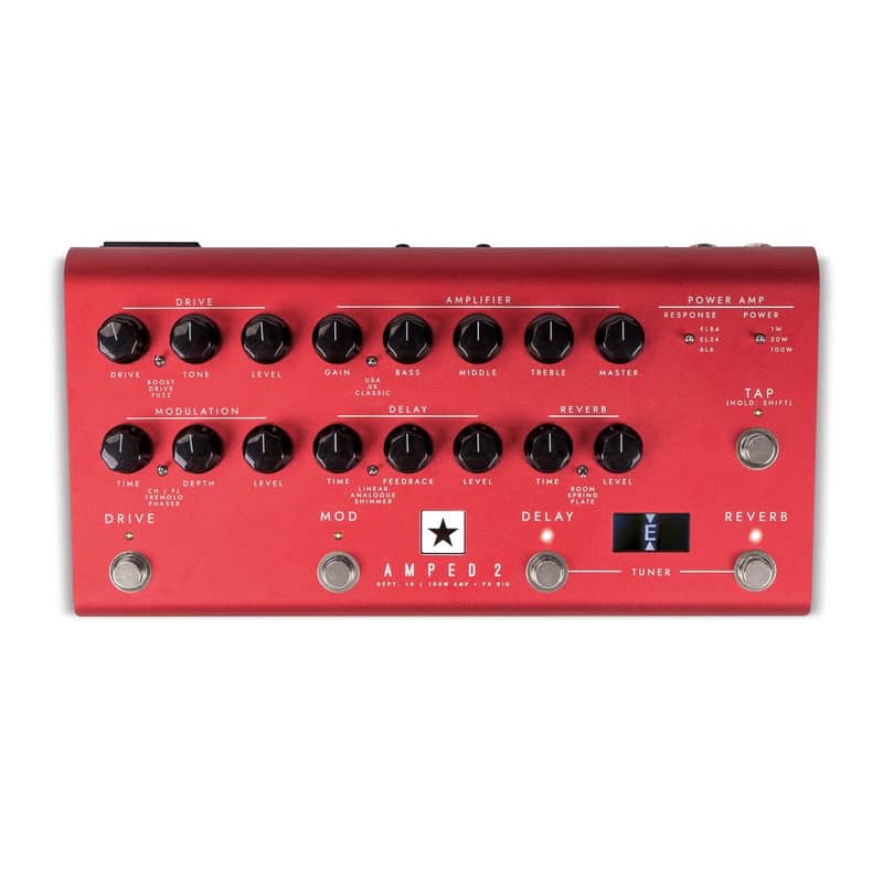 Blackstar AMPED 2 Dept. 10 100-Watt Guitar Amp Pedal 2023 - Present - Red image 1
