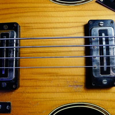 Hofner 5000/1B Super Beatle Bass Guitar 1970s Natural Maple image 3