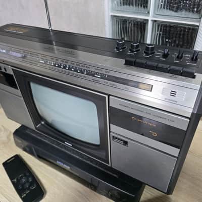 PHILIPS COMBI TC 10 ✅Serviced Rare Vintage SET TV RADIO CASSETTE RECORDER BOOMBOX +VIDEO image 4