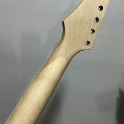24fret 25.5inch satin Maple electric guitar neck parts Replace lock nut rosewood image 4