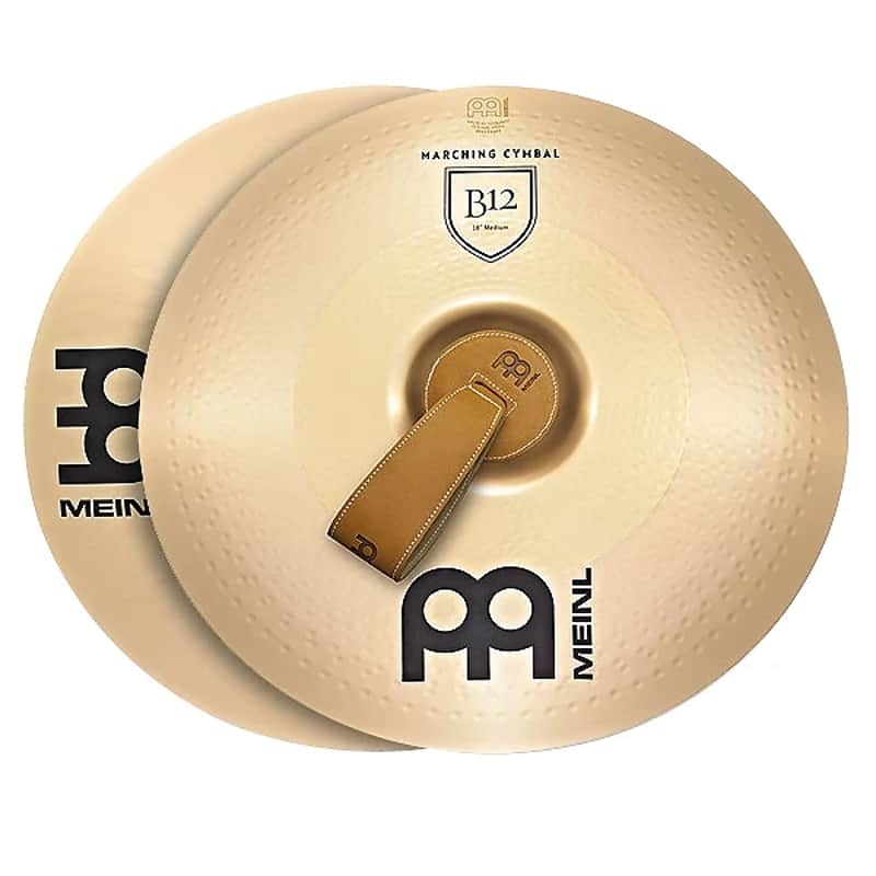 Meinl 16" B12 Bronze Medium Marching Cymbals image 1