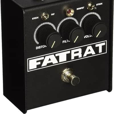 Pro Co FATRAT Distortion/Fuzz/Overdrive Effects Pedal w/ Selectable MOSFET Clipping and Thick Boost Distortion & 1 FREE StageMASTER SEGLL-06 6" Right Angle to Right Angle Patch Cable image 2