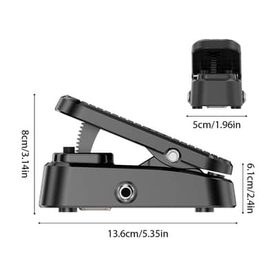 Volume Expression Pedal Expression EXP & Passive Volume 2-in-1 Dual Control Guitar Effects Pedal Silent Buffer Metal Chassis Stereo Interface for Guitar Bass image 7