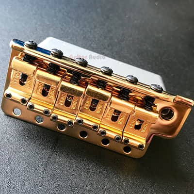 Genuine Fender American Vintage SRV Strat Left-Handed Tremolo Bridge - GOLD image 2