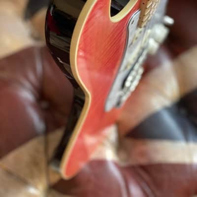 Fender Japanese Ltd Edition 'AST-FMT' Aerodyne Stratocaster 2016 Transparent Pink Maple Flametop w/ Hardcase image 4