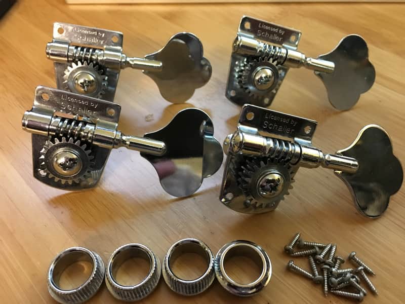 Fender Squier Jazz Bass tuners "licensed by Schaller" image 1