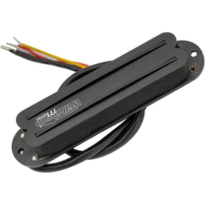 Wilkinson Back Low Gauss Black Hot Rail Ceramic Single Coil Sized Humbucker Bridge Pickup for Strat Electric Guitar image 3
