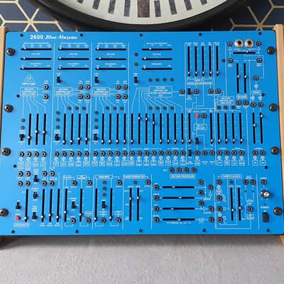 Behringer 2600 Blue Marvin Gray Meanie - Oak Veneer Dual Angle Stand from Synths And Wood image 3