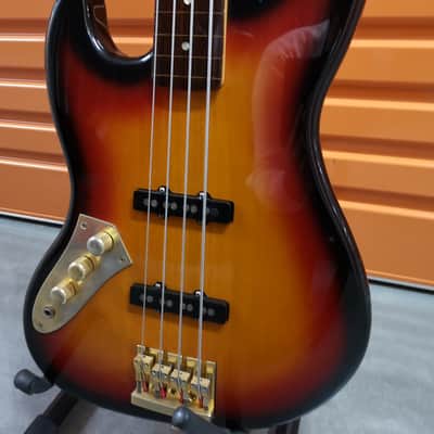 ESP Made in Japan Custom Order Left Handed Fretless Jazz Bass Sunburst image 2
