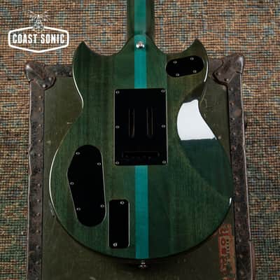 1999 Yamaha SG-T2 Masayoshi Takanaka Signature Model, transparent blue, with case image 9