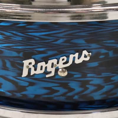 Rogers 5x14" Luxor Snare Drum Vintage 1960's Blue Onyx Cleveland image 2