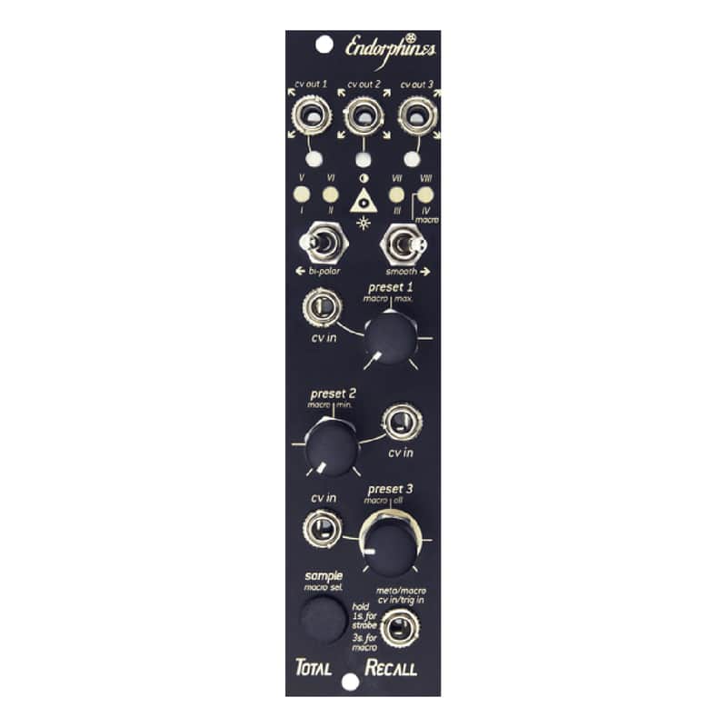 Endorphin.es Total Recall Eurorack CV Preset Storage Module (Black) image 1