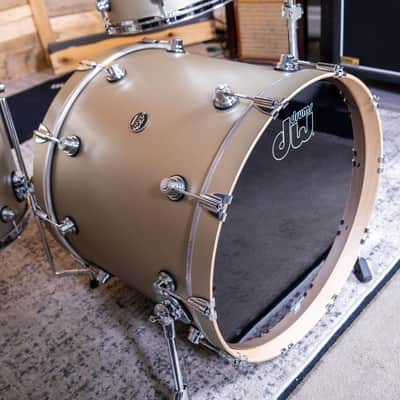 DW Performance Series 4-Piece Shell Pack - Hard Satin Lacquer - Gold Mist image 10