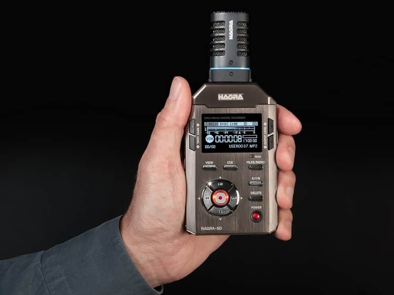 Nagra SD Portable Digital Audio Recorder + Original Stereo Microphone + Leather Protective Case image 1