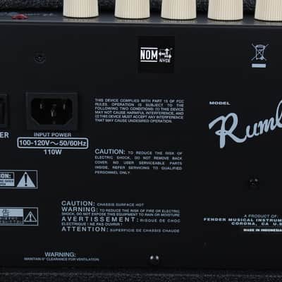 Fender® Rumble 40 Bass Electric Guitar Amplifier 40 Watt 1 x 10 Solid State Amp image 9