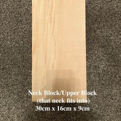 Double Bass complete set of blocks and linings 20 years aged, European spruce image 2