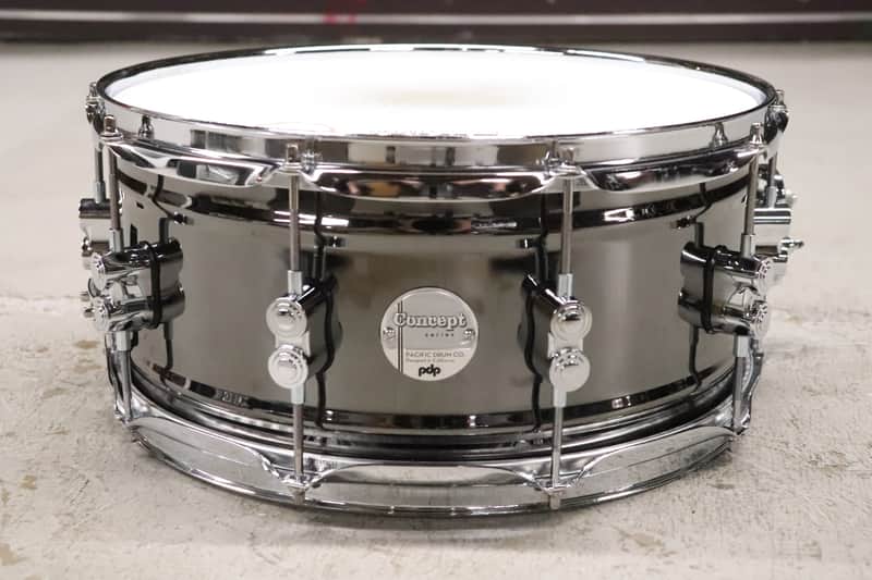 PDP Concept Series 6.5x14 Black Nickel Over Steel Snare Drum image 1
