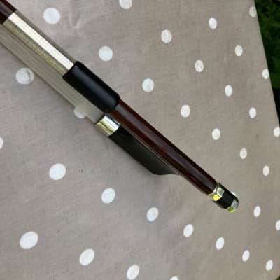 Double Bass French Bow - G.B.Bows - Snakewood Model - Silver Mounted image 14