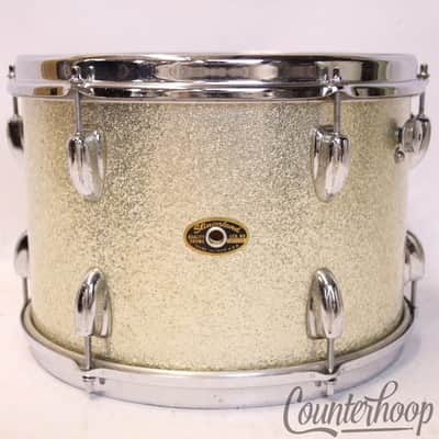 *Slingerland 20x14,13,16 Drum Set Silver Sparkle Vintage 60s 3Ply Bass/Tom/Floor image 12