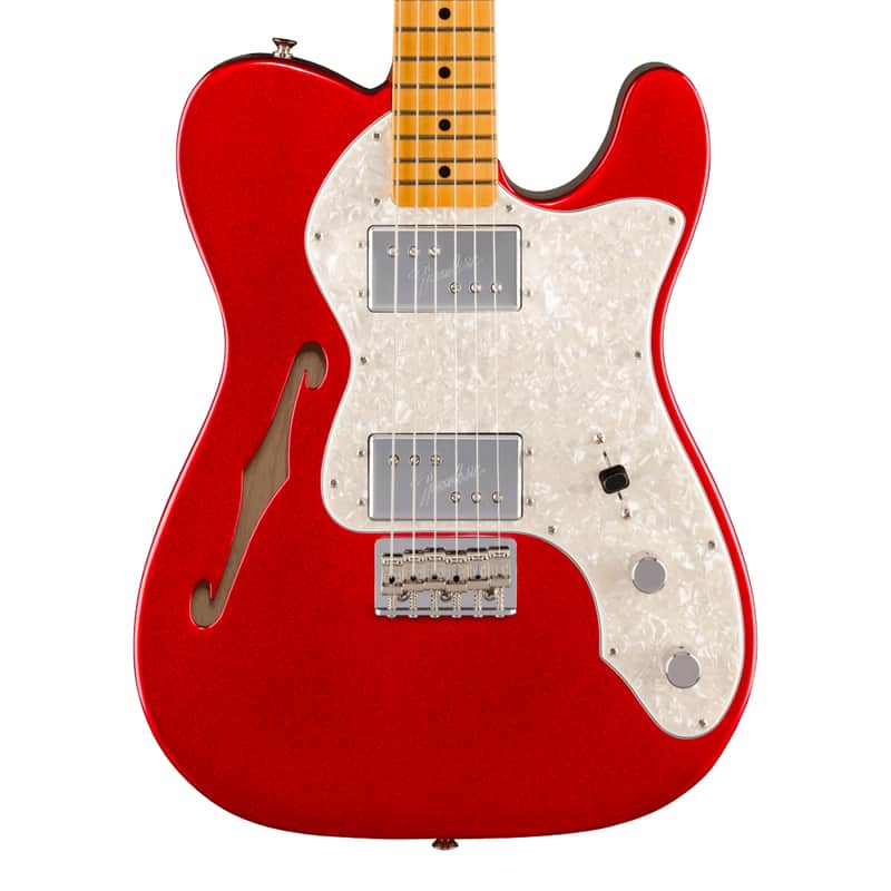 Used Fender American Vintage II 1972 Telecaster Thinline Guitar Candy Apple Red image 1
