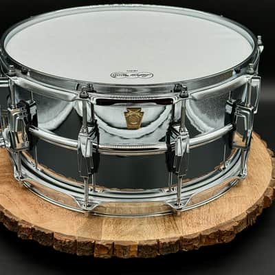 Ludwig LM402 Supraphonic 6.5x14" 10-Lug Aluminum Snare Drum - Chrome-Plated image 3