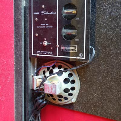 Silvertone 1448 w/ Original Case Amp Signed by Tom Brumley image 6