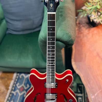 1999 DeArmond by Guild Starfire Custom in Cherry Red w/ Hardcase image 4