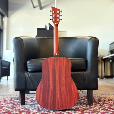Jay Turser JTA52 1/2 Acoustic Guitar Dreadnought - Blackwood Fingerboard, Red Sun image 6