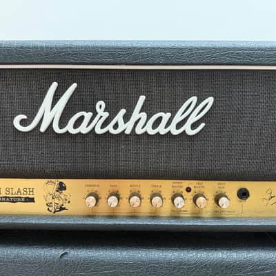 Marshall JCM Slash Signature 2555SL 2-Channel 100-Watt Guitar Amp Head 1996 - 1997 - Black + Original Cabinet image 2