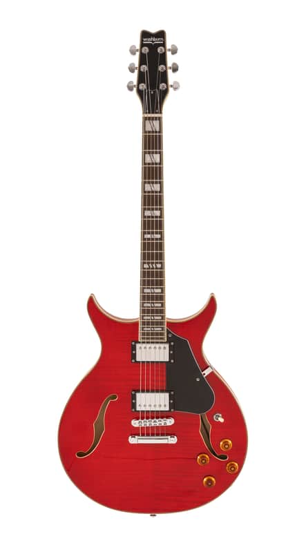 Washburn SH35TR | Wing Series Semi Hollow Electric Guitar, Trans Red. New with Full Warranty! image 1
